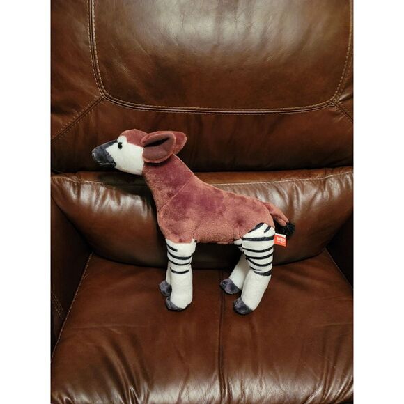 Wild Republic‎ Okapi Plush Exotic Wild Animal Zebra Striped Legs 12" Standing - Picture 1 of 8